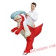 Halloween Inflatable Ride on Parasaurolophus Costume