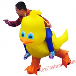 Inflatable Yellow Duck Costume Kids