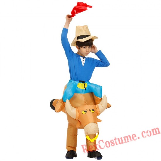 Anime Cosplay Child Inflatable Bull Costume