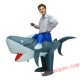 Adult Ride on Shark Inflatable Costume