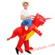 Adult Red Inflatable Dinosaur Costume