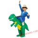 Boys Kids Inflatable Dinosaur Costume