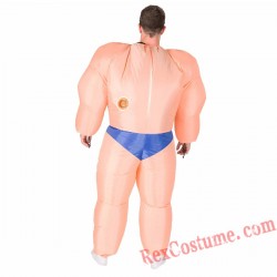Adult Inflatable blow up Muscleman Costume