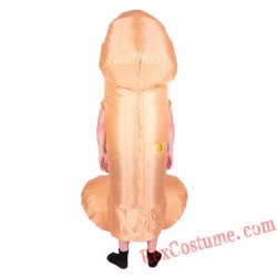 Adult Inflatable blow up White Penis Costume