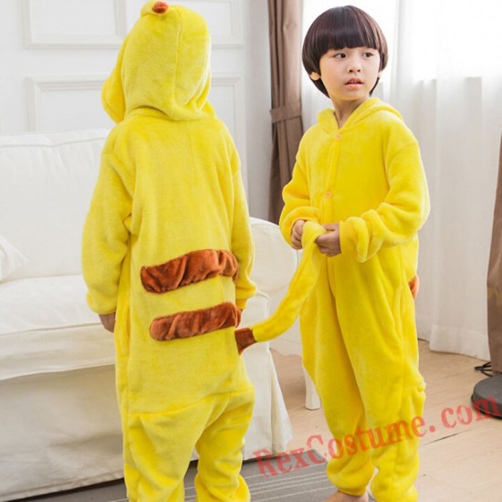 Pikachu Kigurumi Onesie Pajamas Cosplay Costumes for Kids