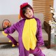 Purple dinosaur Kigurumi Onesie Pajamas Cosplay Costumes for Kids