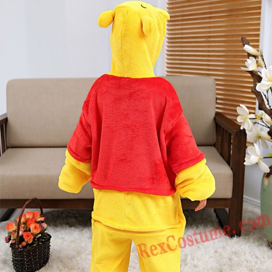 Winnie the Pooh Kigurumi Onesie Pajamas Cosplay Costumes for Kids