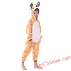 Deer Kigurumi Onesie Pajamas Cosplay Costumes for Kids