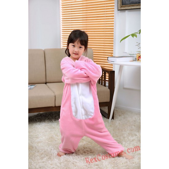 Pink pig Kigurumi Onesie Pajamas Cosplay Costumes for Kids