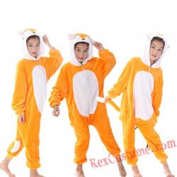 fox Kigurumi Onesie Pajamas Cosplay Costumes for Kids