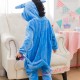 Blue donkey Kigurumi Onesie Pajamas Cosplay Costumes for Kids