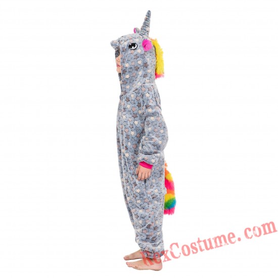 unicorn Kigurumi Onesie Pajamas Cosplay Costumes for Kids