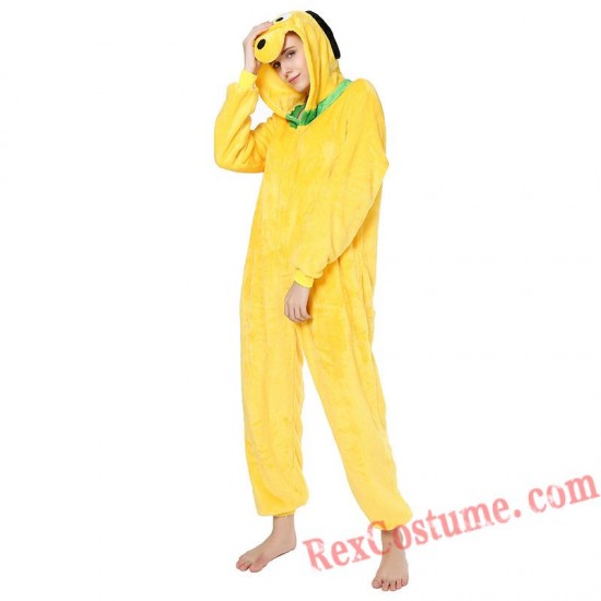 Adult Goofy dog Kigurumi Onesie Pajamas Cosplay Costumes