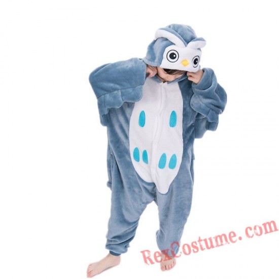 owl Kigurumi Onesie Pajamas Cosplay Costumes for Kids
