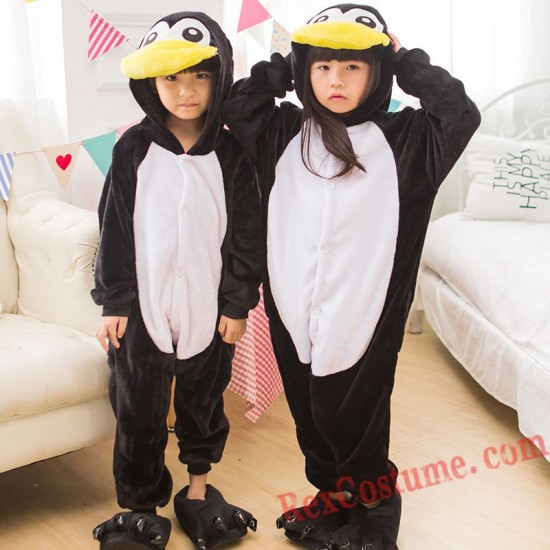 penguin Kigurumi Onesie Pajamas Cosplay Costumes for Kids