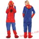 Adult Spiderman Kigurumi Onesie Pajamas Cosplay Costumes