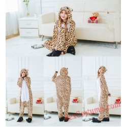 Adult Leopard bear Kigurumi Onesie Pajamas Cosplay Costumes