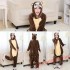 Adult Brown monkey Kigurumi Onesie Pajamas Cosplay Costumes