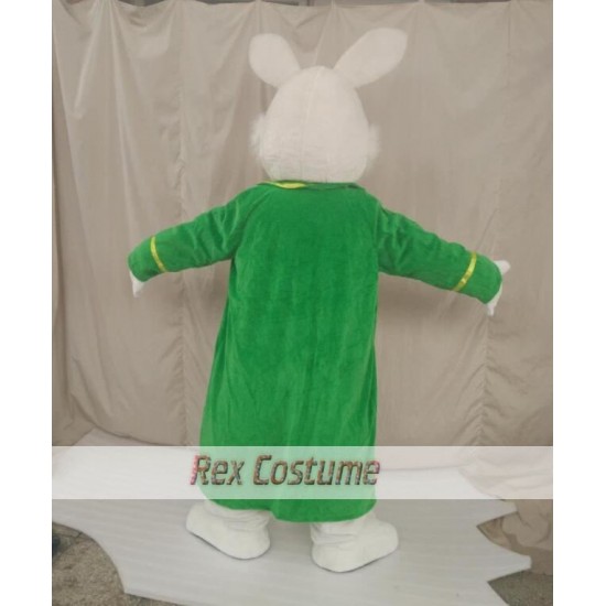 Easter Bunny / Rabbit Mascot Costume with Green Coat