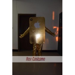 Gold Iphone Mascot Costume