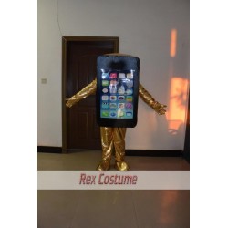 Gold Iphone Mascot Costume