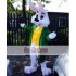 Easter Bunny / Rabbit Mascot Costume with Green Coat
