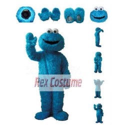 Blue Cookie Monster Mascot Costume Sesame Street