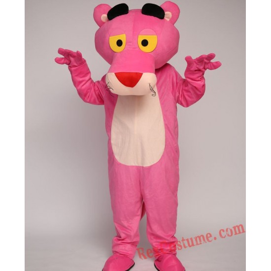 Pink Panther Mascot Costume For Adults