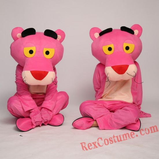 Pink Panther Mascot Costume For Adults