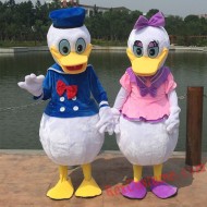 Disney Donald Duck Daisy Duck Mascot Costume For Adults