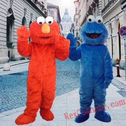Cookie Elmo Monster Mascot Costume For Adults