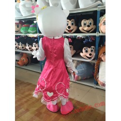 Hellokitty Cat Mascot Costume For Adults