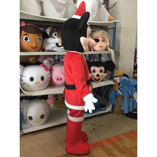 Disney Christmas Mickey Minnie Mouse Mascot Costume For Adults