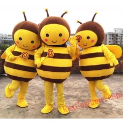Bee Mascot Costume Yellow Bee Adult Character Costume