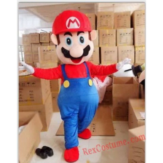High Quality Helmet Rapid Mario Mascot Costumes Unisex Cartoon