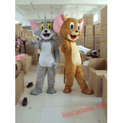 Tom Cat / Jerry Mouse  Mascot Costume for Adult