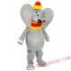 Grey Elephant Mascot Cosutme for Adult