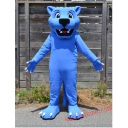 Blue Panther Leopard Mascot Costume for Adult
