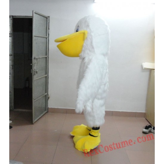 White Bird Mascot Costume for Adult