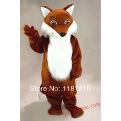 Brown Fox Animal Mascot Costume for Adults