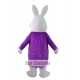 Easter Bunny / Rabbit Mascot Costume with Purple Coat