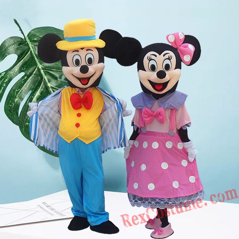 2019 High Qaulity Mickey Mouse Mascot Costume Adult Size Halloween Party Dress
