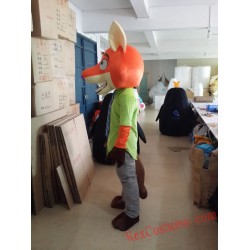 Zootopia Nick Fox Mascot Costume for Adult