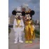 Disney Gold Mickey / Minnie Mouse Mascot Costume for Adult