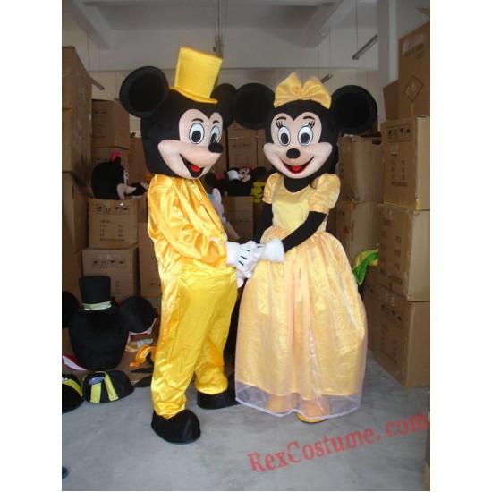 Disney Wedding Mickey / Minnie Mouse Mascot Costume for Adult