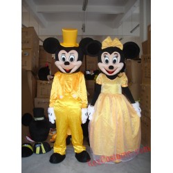 Disney Wedding Mickey / Minnie Mouse Mascot Costume for Adult