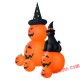 Halloween Inflatable Pumpkin and Black Cat Blow Up Party Decor