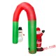 Christmas Inflatable Arch with Santa Claus and Snowman Party Decor