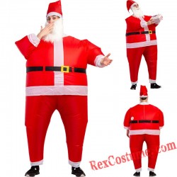Christmas Santa Claus Inflatable Blow Up Costume