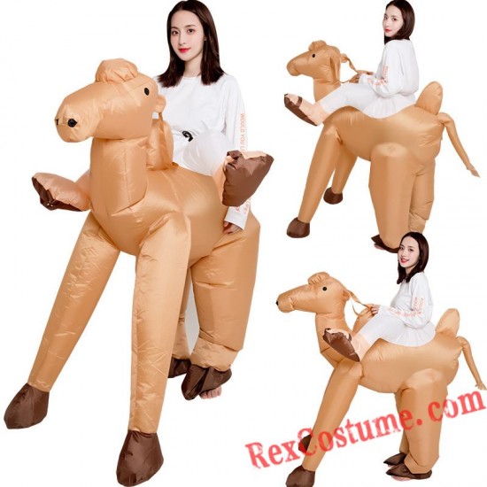 Camel Ride On Inflatable Costume Adults
